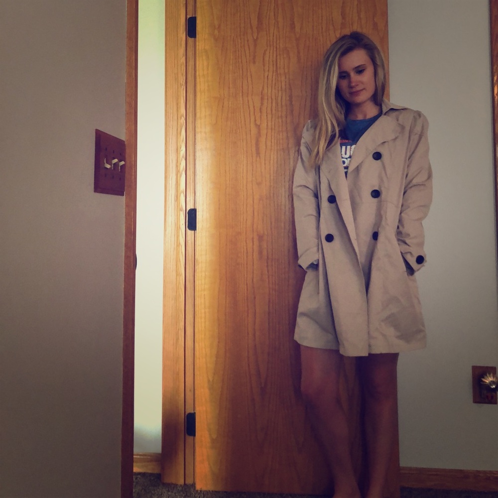 Cute trench coat!